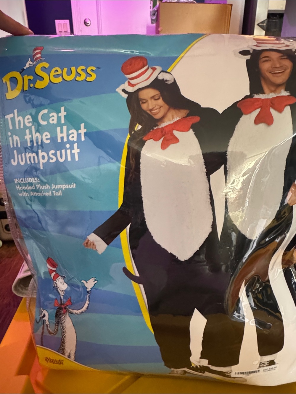 Halloween - Dr. Seuss The Cat in the Hat Jumpsuit Costume 39.T